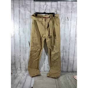Denim House Pants Mens Tan Brown Khaki Outdoor Series Hiking Belted Pants Sze 36